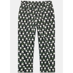 Mint Velvet Black Floral Print Capri Trousers